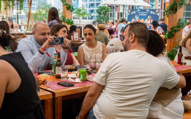 Traditional Bavarian sharing platter at Sunday brunch Dubai in Mövenpick JBR.