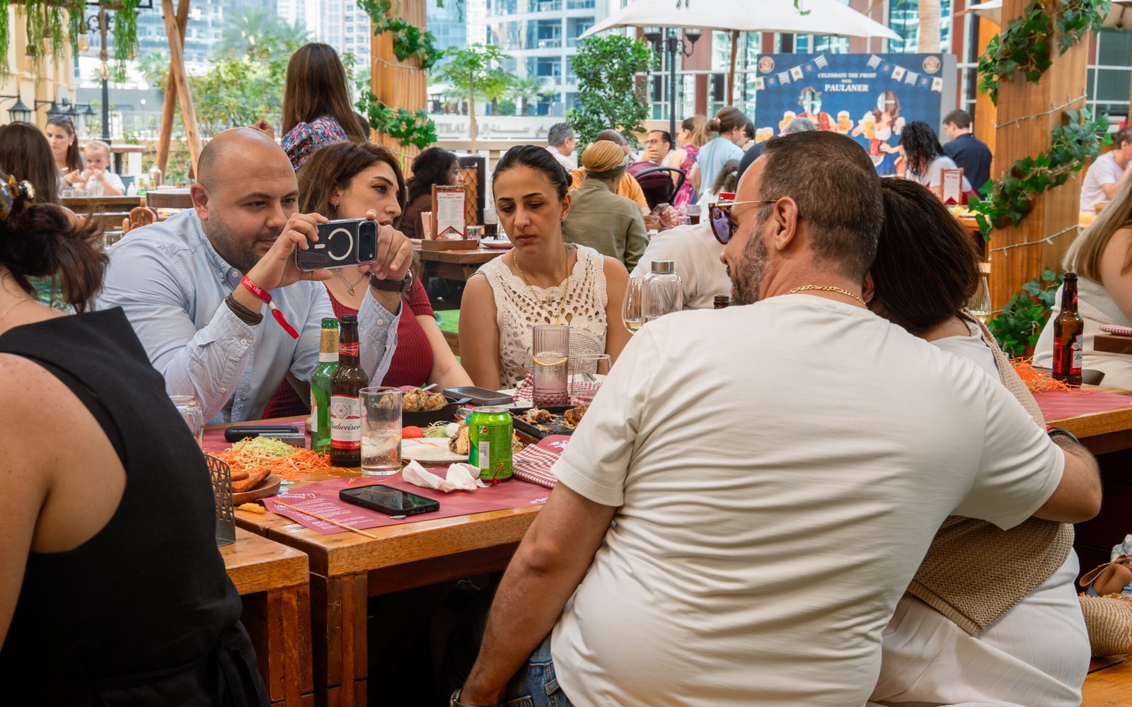 Traditional Bavarian sharing platter at Sunday brunch Dubai in Mövenpick JBR.