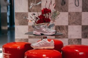The limited edition ABZORB 2010 sneaker featured during New Balance Grey Days Dubai.