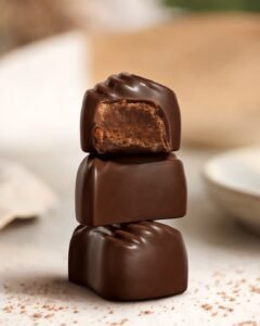 Handcrafted single-origin chocolate bars from ROUGE in Dubai.