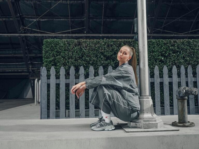 Urban street style enthusiasts attending New Balance Grey Days at Alserkal Avenue in Dubai.