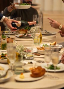 Authentic Greek sharing dips and salads for Saturday lunch Dubai at Avli by tashas DIFC.