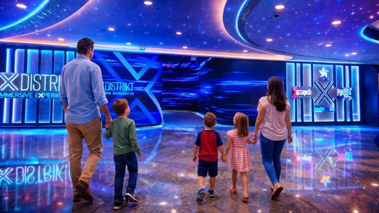 High energy laser combat simulation at X Distrikt Dubai in the UAE.