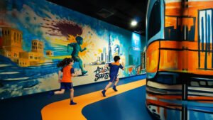 Creative learning at the woo-hoo children's museum within X Distrikt Dubai.