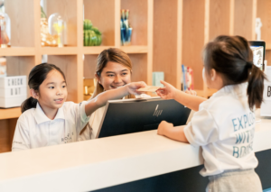 Children participating in kids activities Dubai at the Rove Expo City bootcamp.
