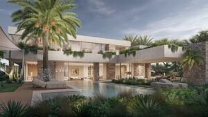 Contemporary exterior of luxury villas Dubai investors choose at the Eden Hills community.