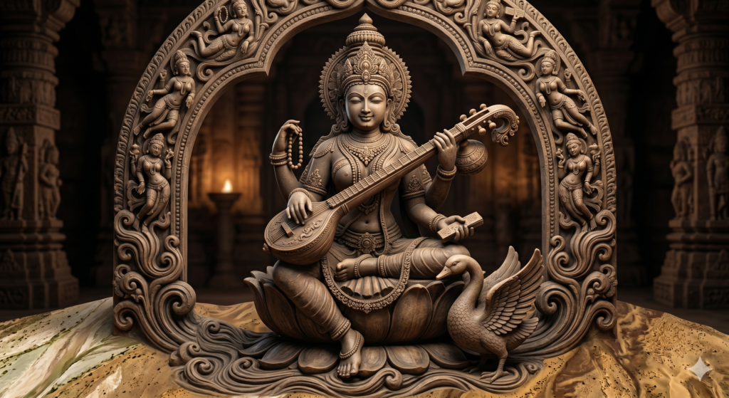 Saraswati River India goddess wisdom learning Rig Veda ancient heritage cultural history