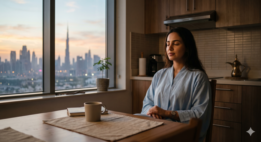 nervous system regulation morning breathwork practice Dubai resident UAE wellness 2026