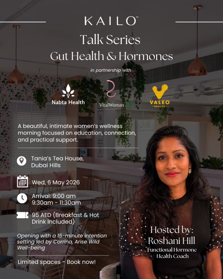 Nourishing breakfast and hormonal balance tips during the KAILO talk series.