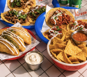 Vibrant street style tacos for Cinco de Mayo JLT celebrations.