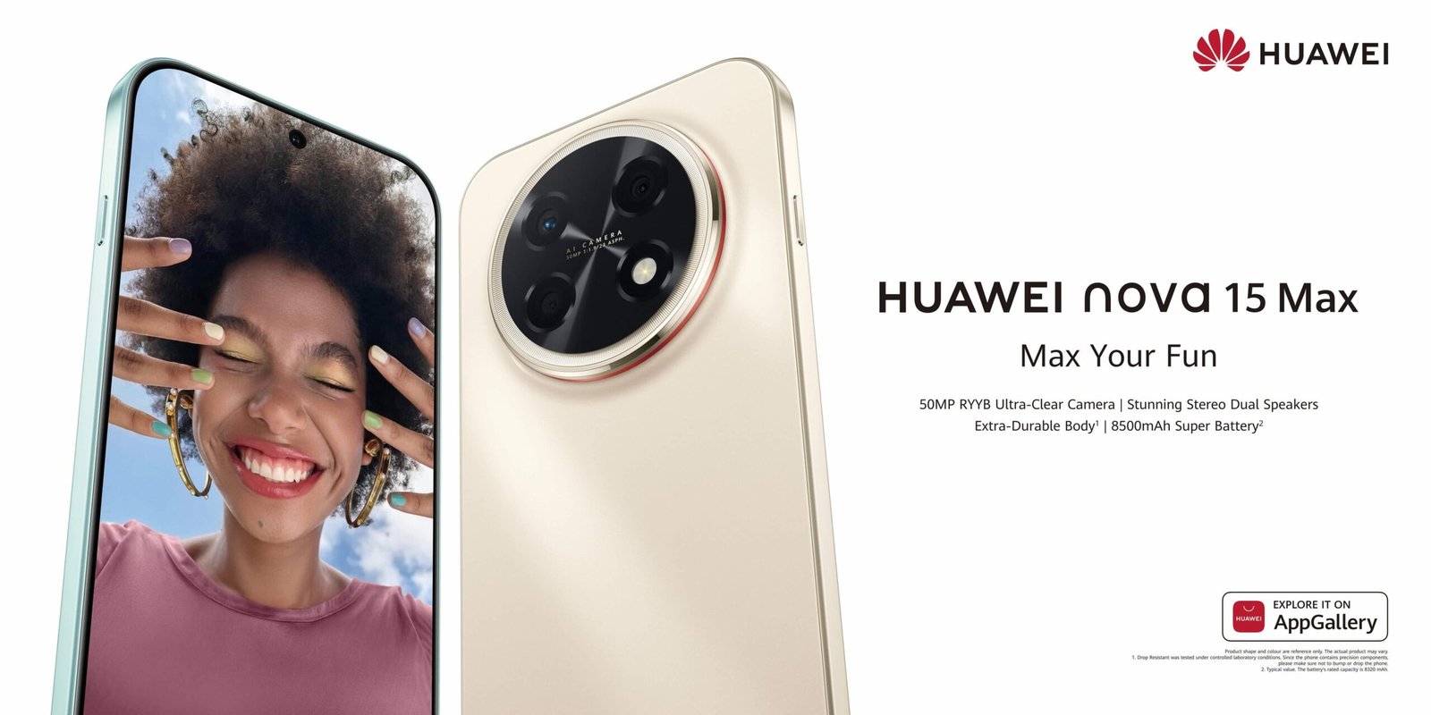 Premium display quality on the fresh new Huawei mobile in the UAE.