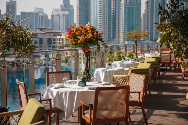 Novikov Café breakfast Dubai Mall.