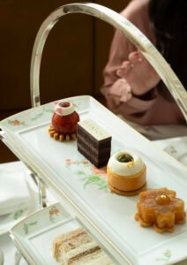 AVANTCHA tea collaboration and pâtisserie at The Lana Dorchester Collection Dubai.
