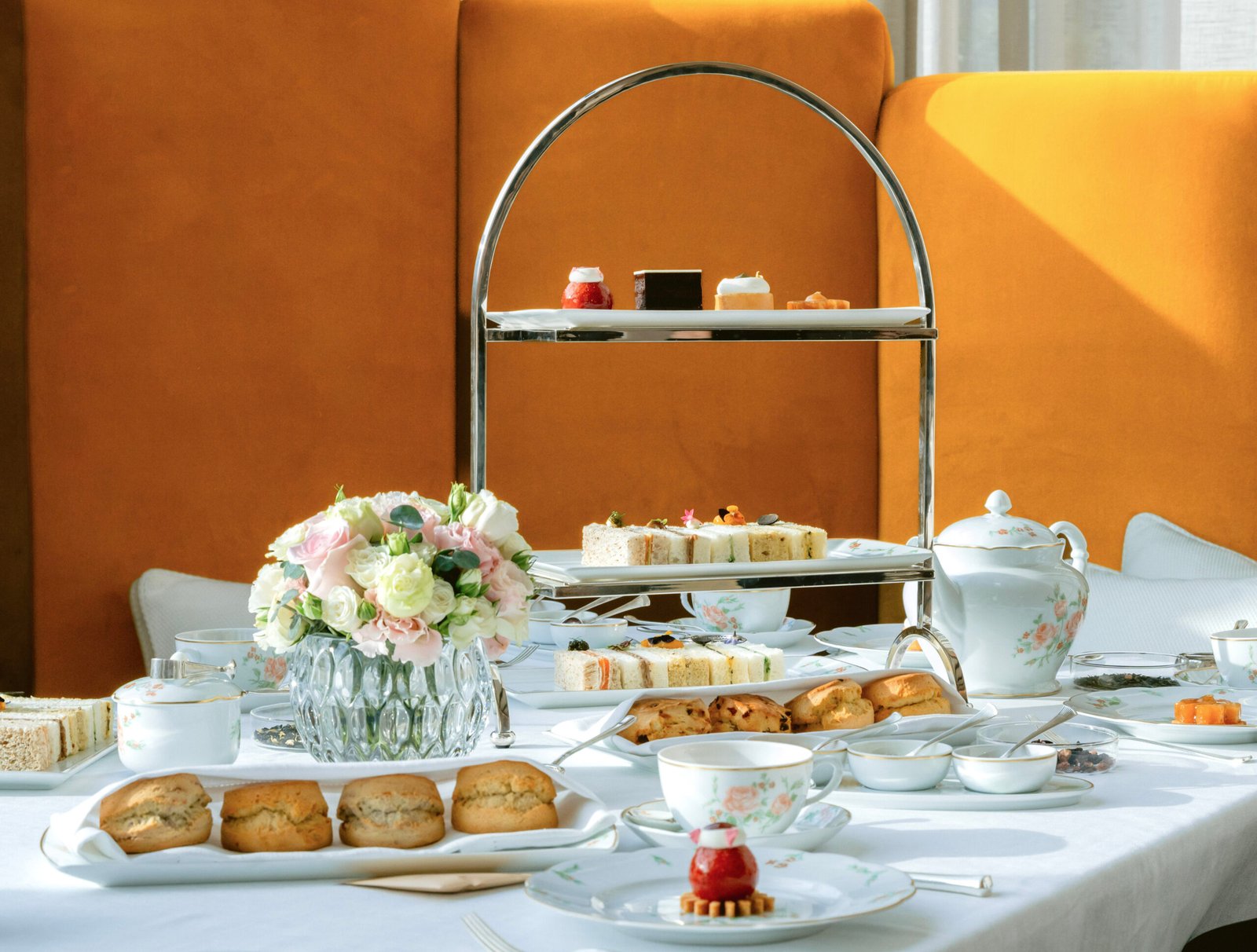 Luxury afternoon tea Dubai experience with Burj Khalifa views at The Lana.