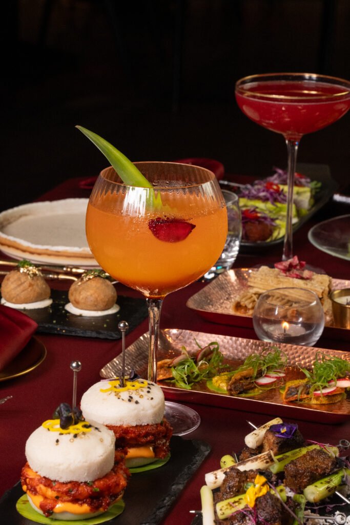 Exquisite modern gastronomy dishes showcasing Indian fine dining at The Tasting Room by Haveli.