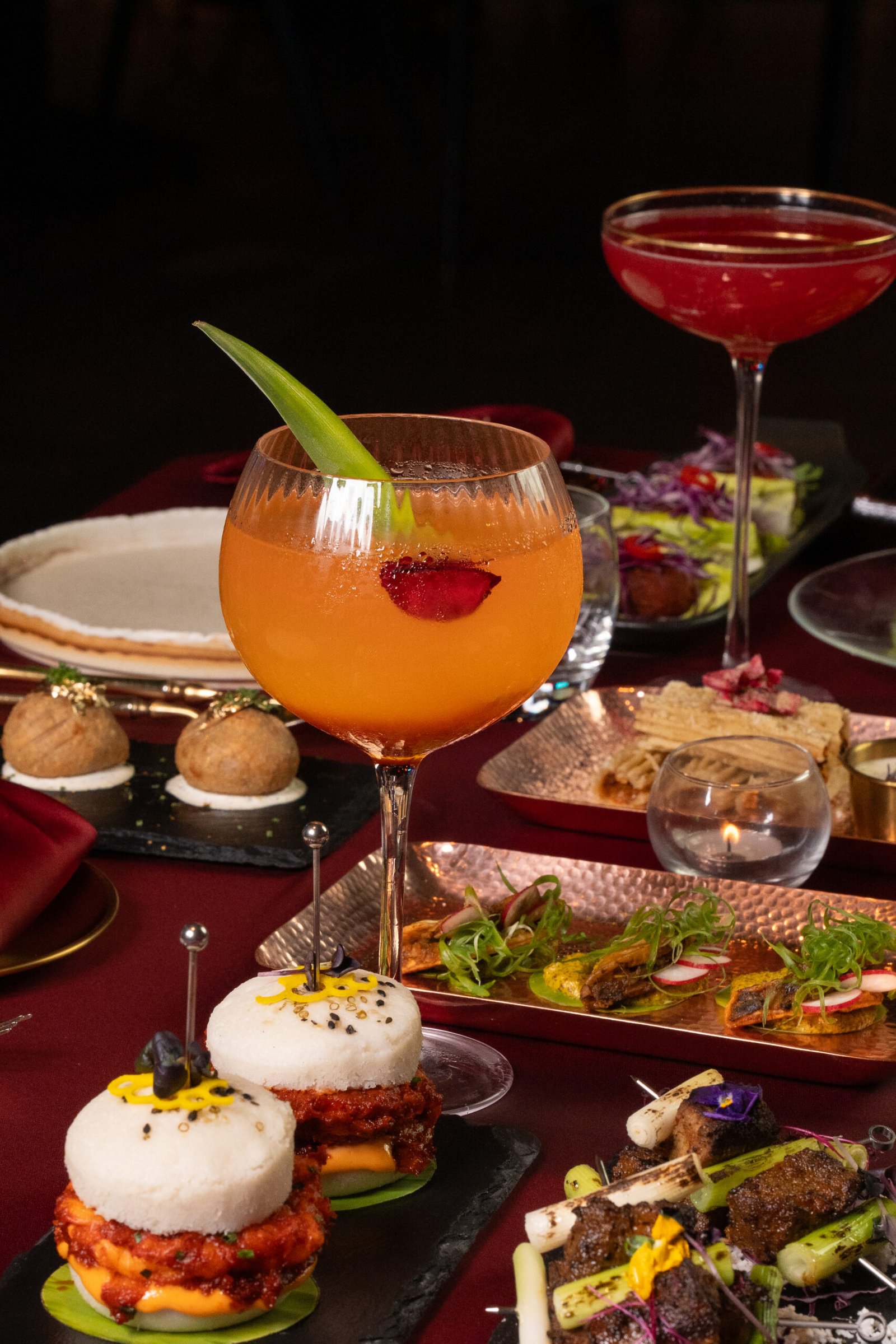 Exquisite modern gastronomy dishes showcasing Indian fine dining at The Tasting Room by Haveli.