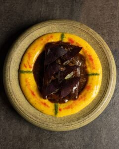 Signature ceviche from the Amaru Dubai menu during a Latin American dining experience.

