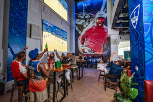 Catching the action at the best premium Dubai football screenings this summer season.